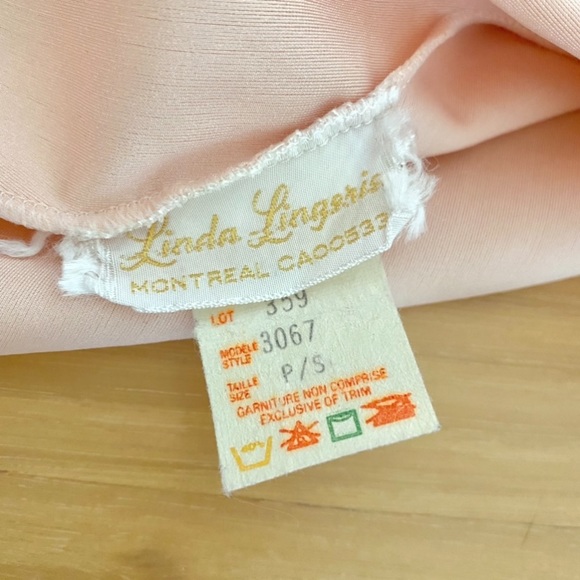 Vintage pink maxi slip dress with lace - Picture 8 of 8